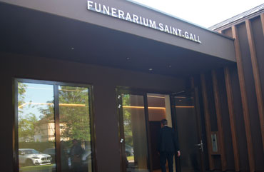 Entrée de la Chambre Funéraire Saint-Gall